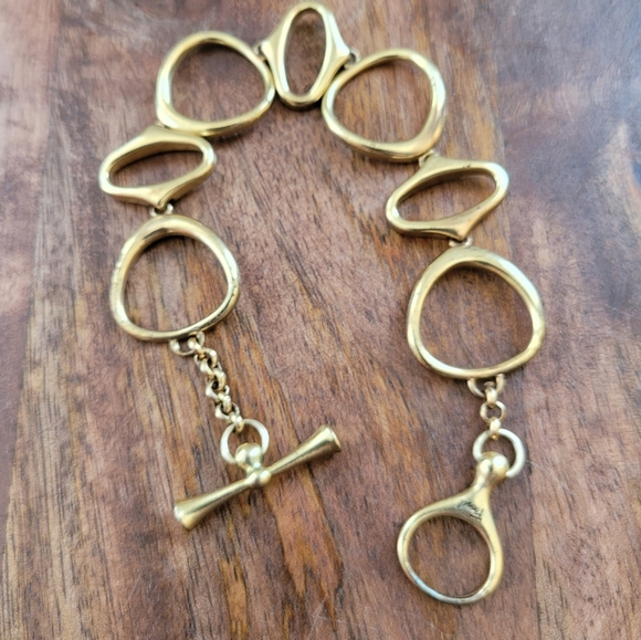 🌷FOSSIL | TOGGLE ABSTRACT LINK BRACELET - Picture 1 of 3